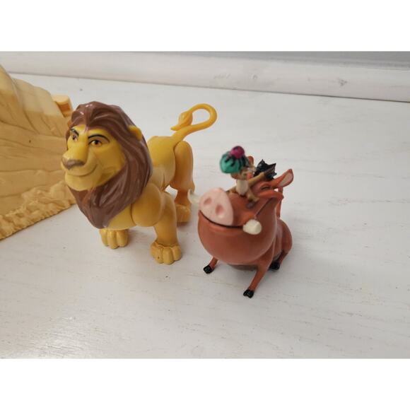 Vintage Disney The Lion King Once Upon A Time Playset With 2 Figures *READ* - Picture 2 of 13